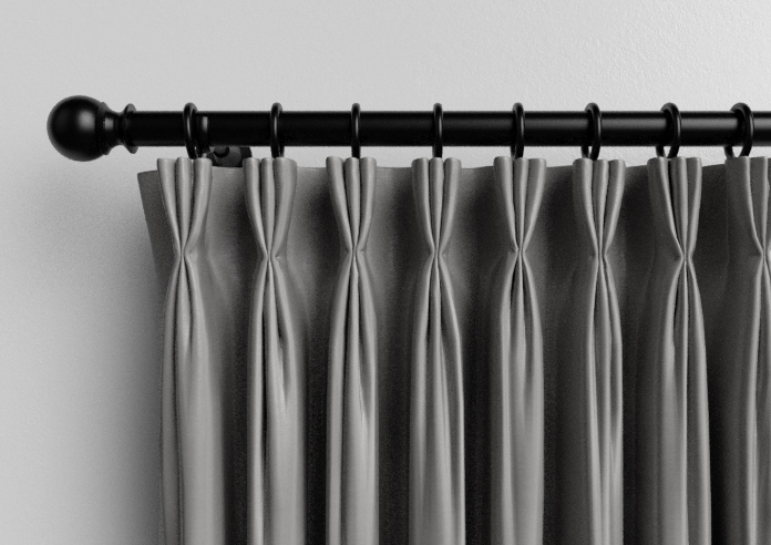Akoya Faux Silk, Lustre Steel Grey - Made to Measure Curtain - Image 11